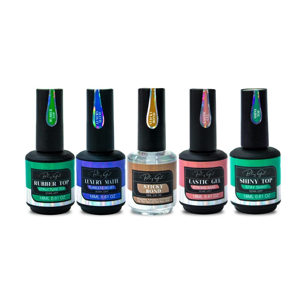 Nail Top & Base Coat Beginner Set BlingGirl